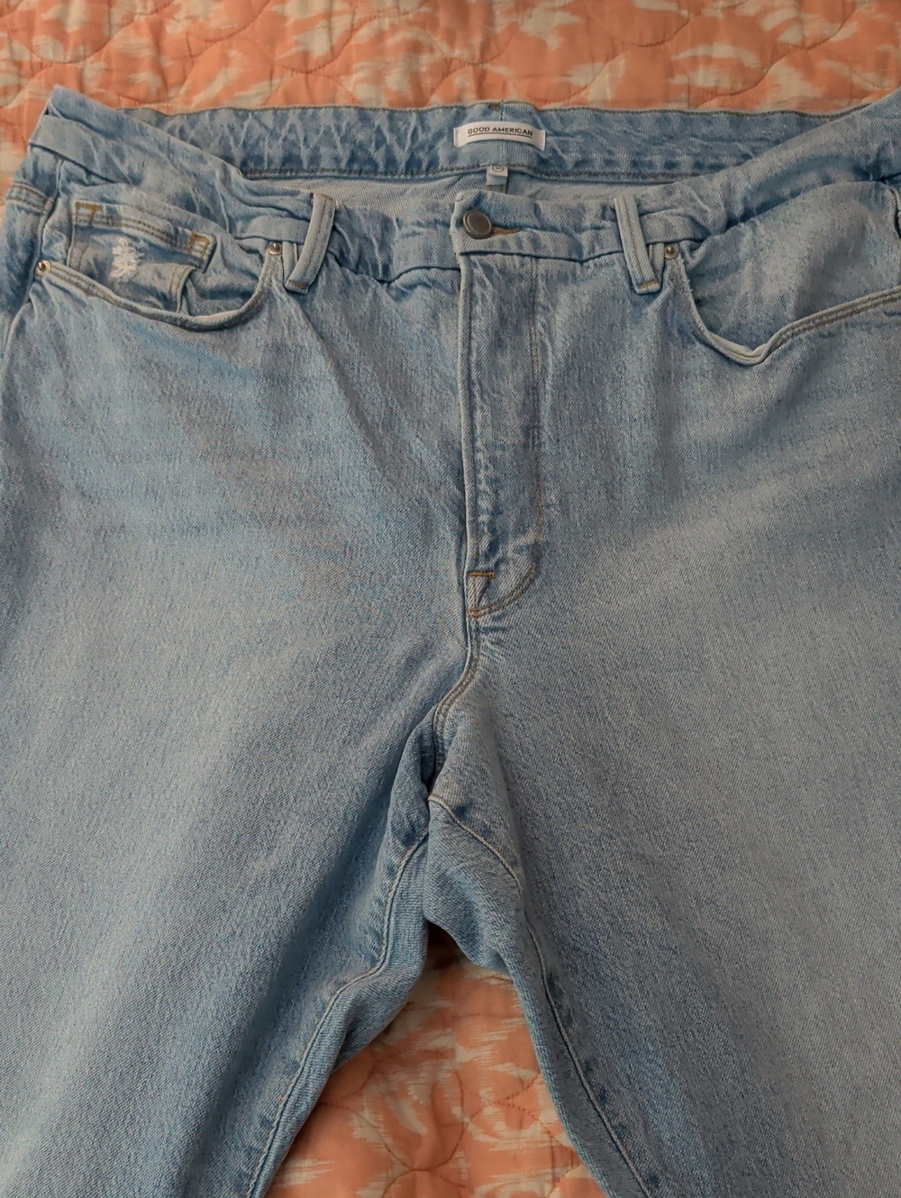 Good American Light Wash Relaxed Women's Jeans